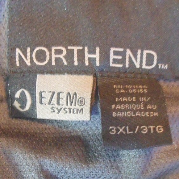 North End Men's Full Zip Fleece Jacket Size 3XL Gray and Black New - Picture 9 of 9